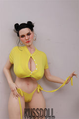 175cm Hautfarbe Große Brüste Nr.57 Kopf Starry Gummipuppe Liebespuppe Celina | Bescheiden Big Silicone Sex Doll